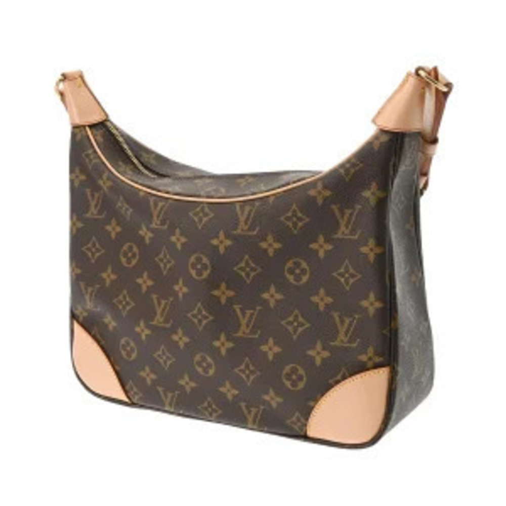 Louis Vuitton Canvas Bag Monogram Boulogne Brown Shoulder